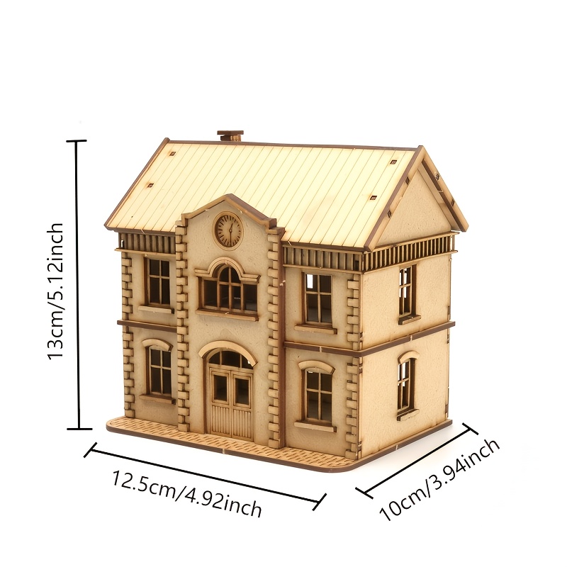 European-Style Two-Story Clubhouse Model Kit